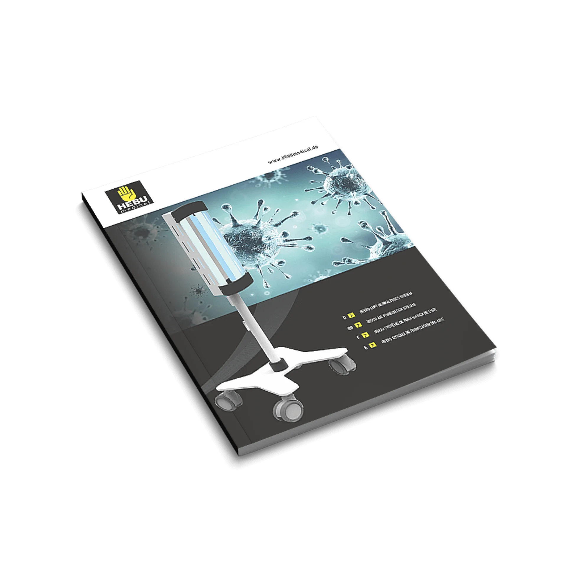 HEBUmedical – HUV20 Hochleistungs-Luftreiniger HEBUmedical HUV20 Luftreiniger mit UV-Technologie für hygienische Raumluft