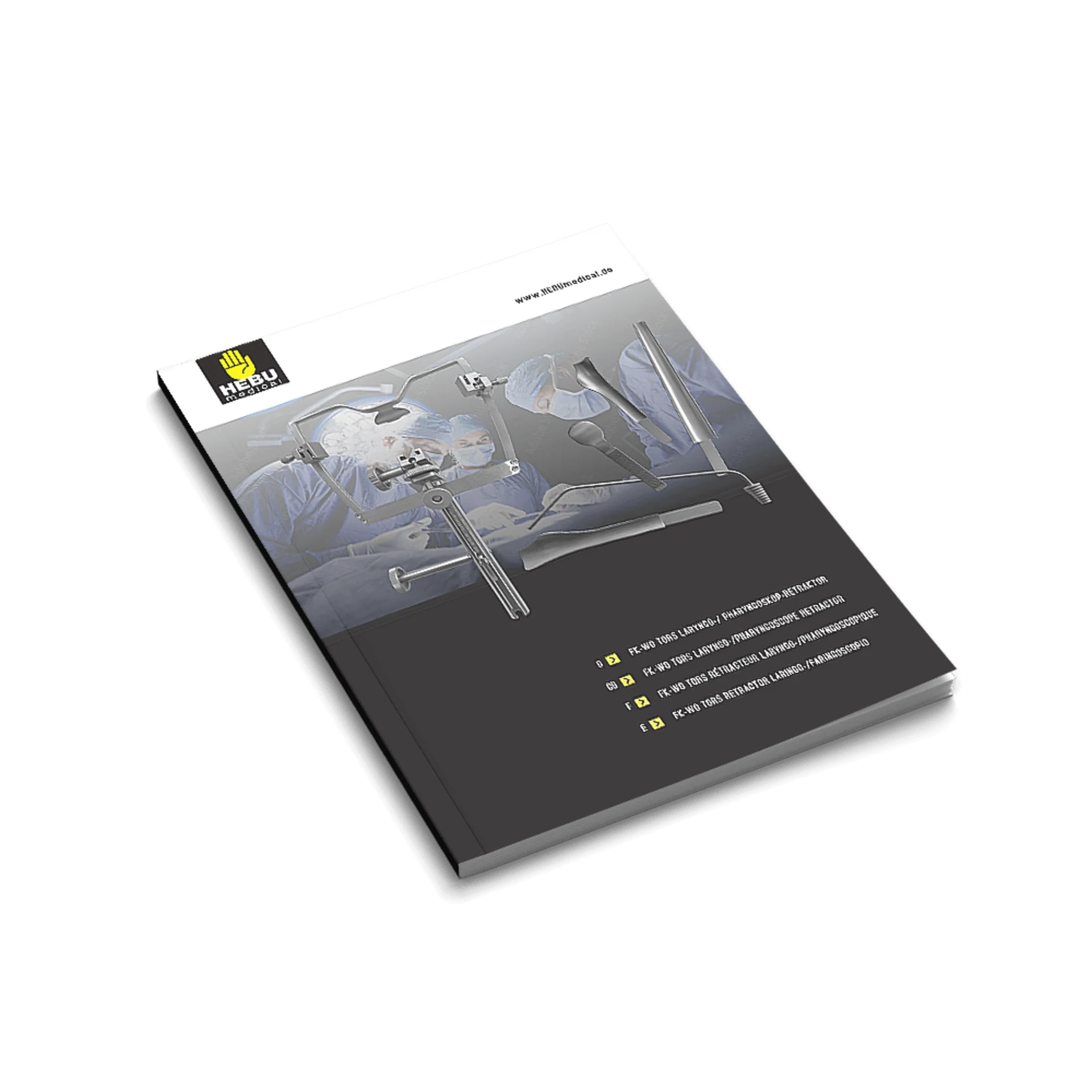 Katalog für FK-WO TORS Laryngo Instrumente von HEBUmedical
