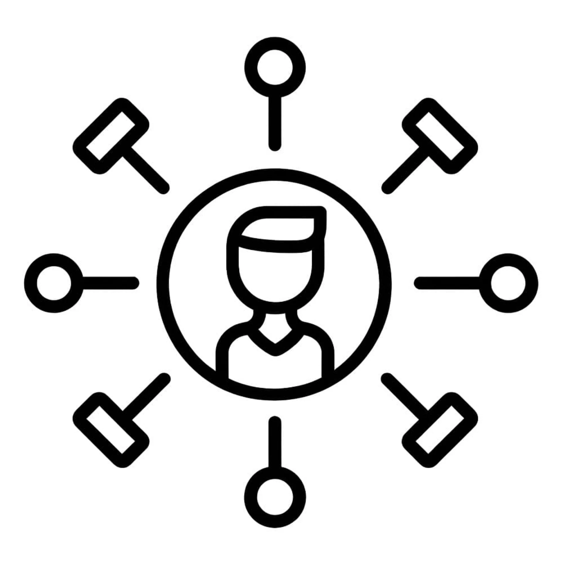 Icon für vielfältige und abwechslungsreiche Aufgabenbereiche